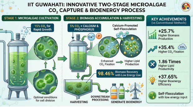 2-Stage Microalgae CO₂ Capture Process