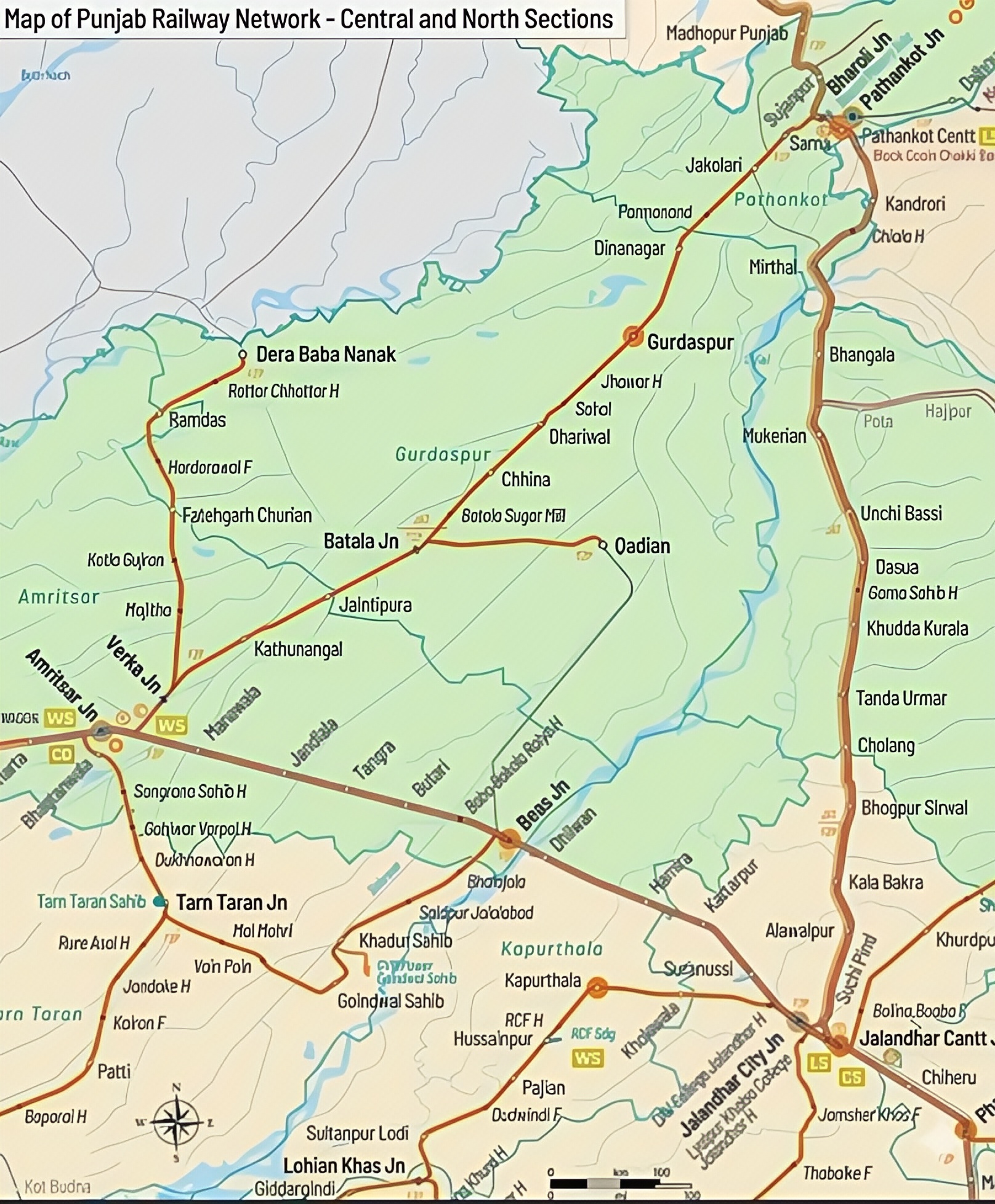 PUNJAB RAIWAY TRCK 54668