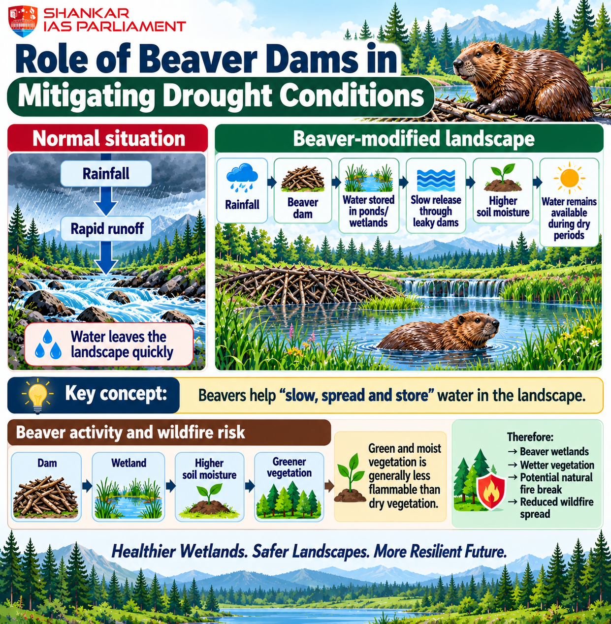 role of beavers upsc 2026