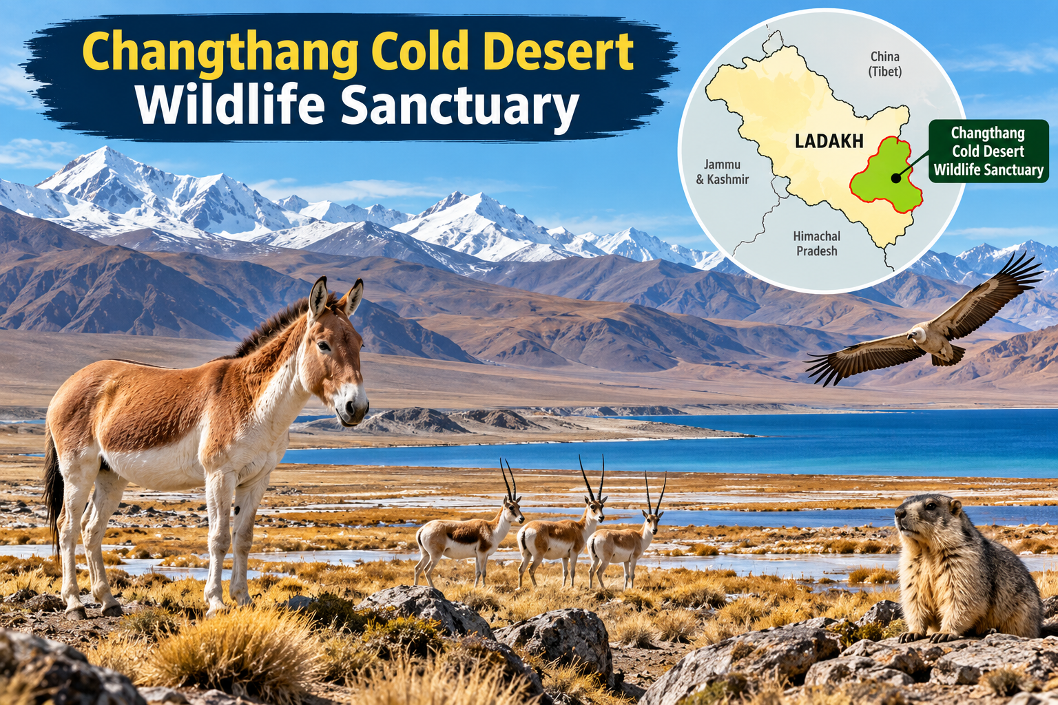 Changthang Cold Desert Wildlife Sanctuary