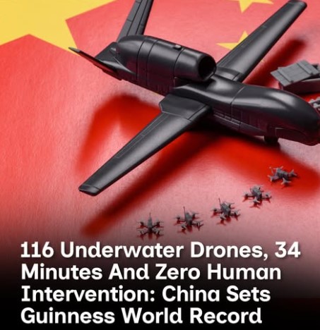 Chinese AUV Swarm Sets World Record
