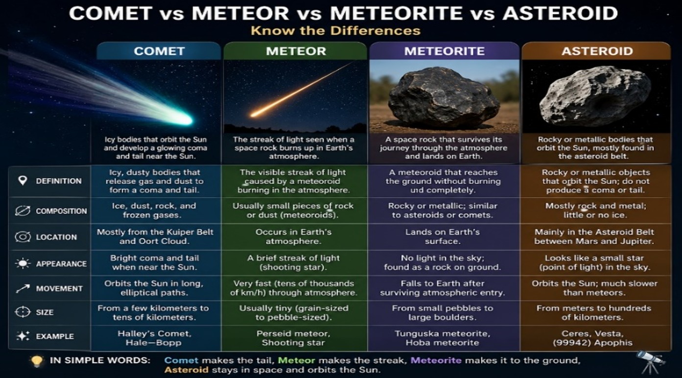 Comet vs Meteor