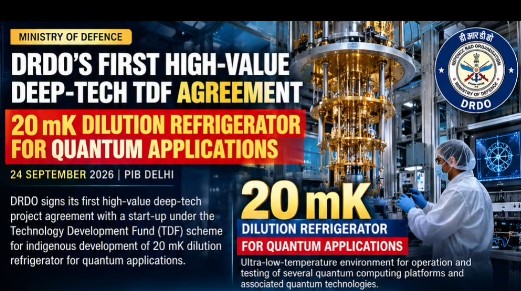 DRDO–Start-up Agreement on Quantum Cryogenics