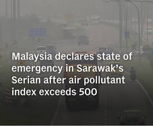 Emergency in Malaysia – Serian Haze Index Hits 519