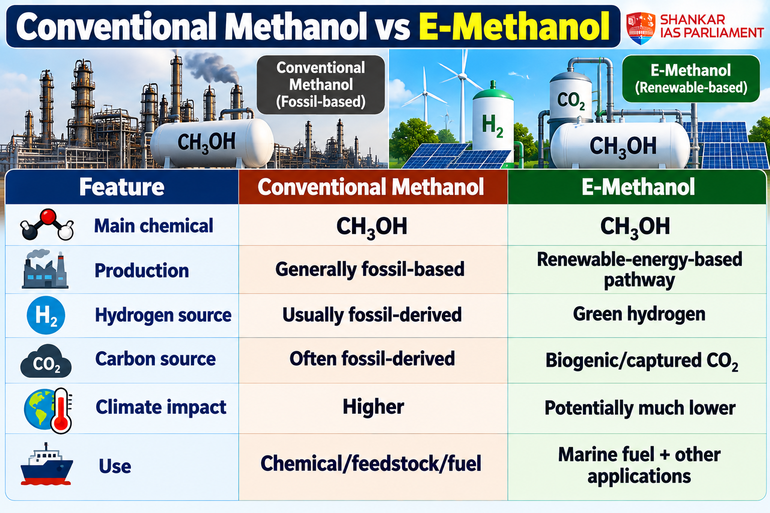 conventional method vs ethanol electro