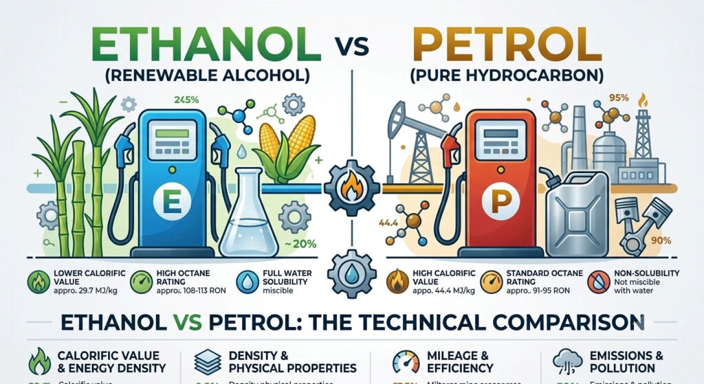 Ethanol vs petrol