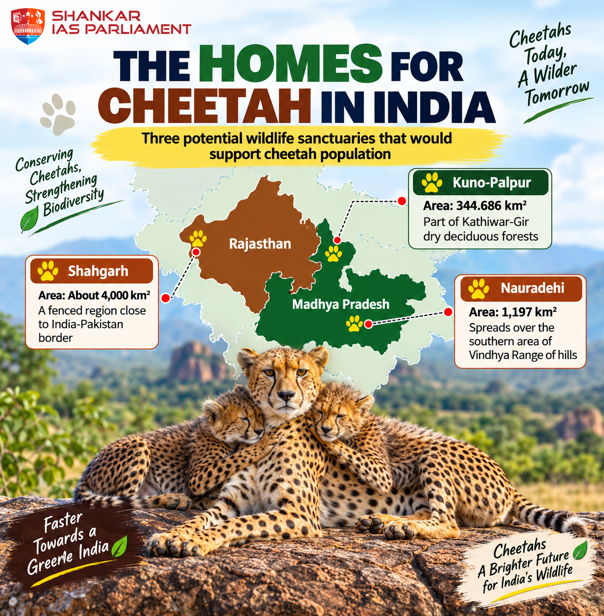 cheetah translocation in india upsc 2026