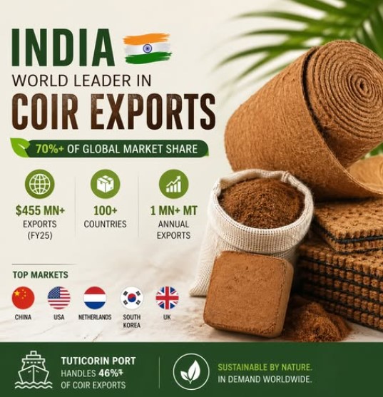 India’s coir exports