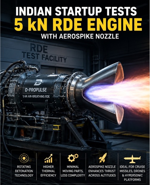 India’s First Indigenous 5 kN Air‑Breathing RDE