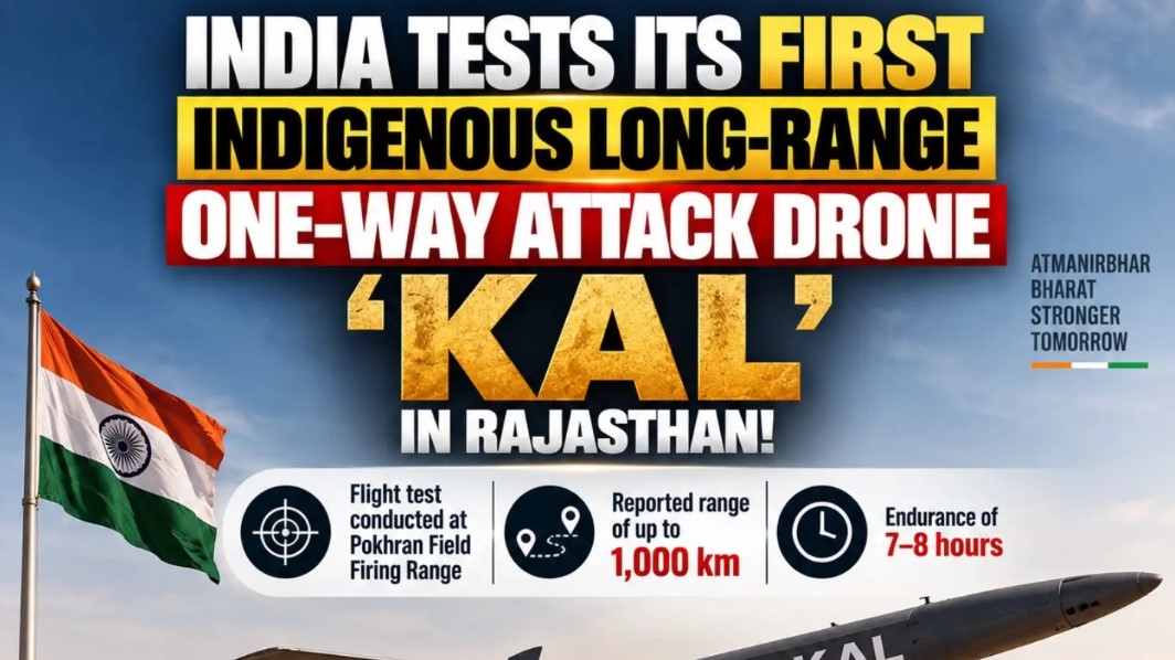 India’s first indigenous long-range One-Way Attack (OWA) drone