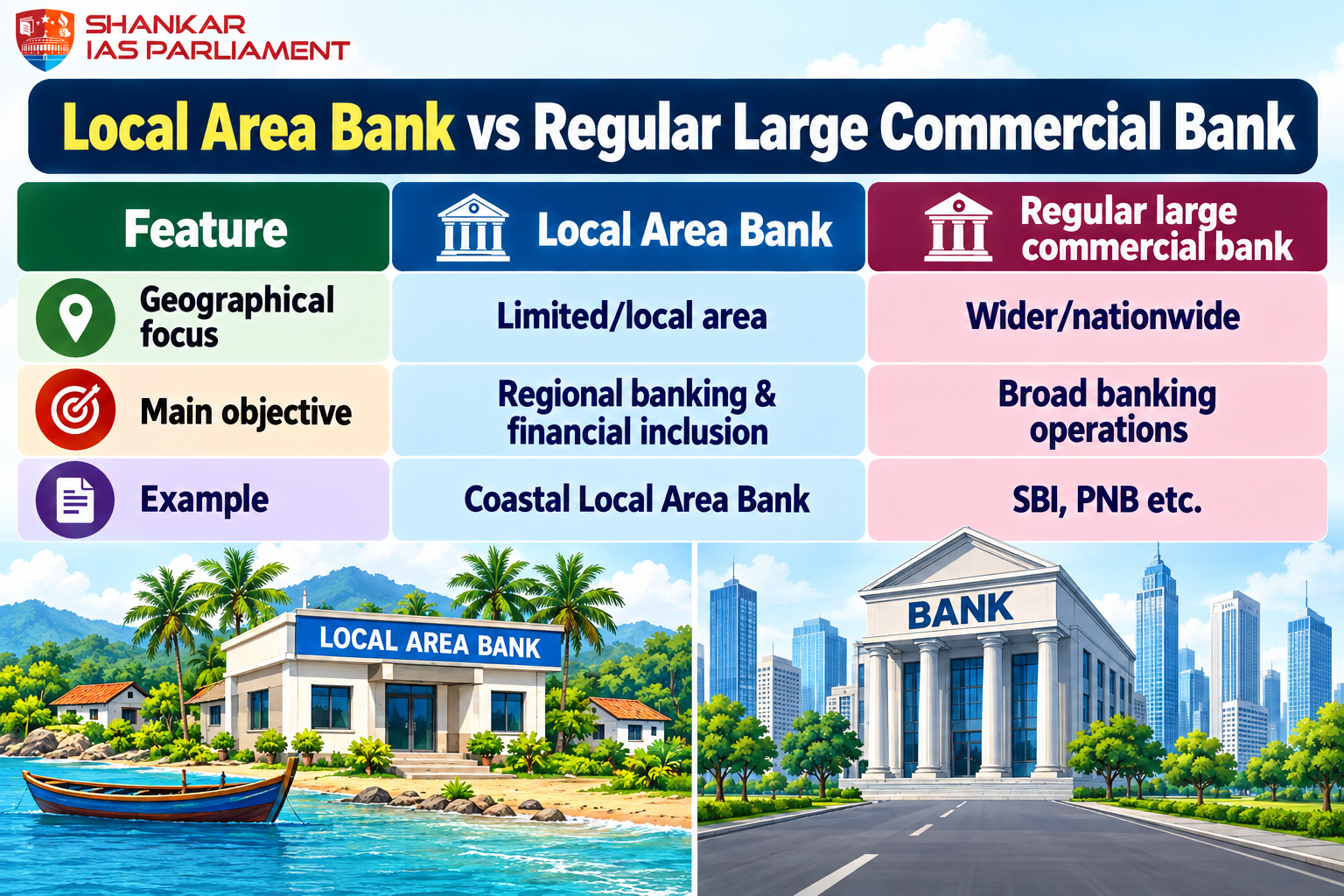 local area bank to commericial banks