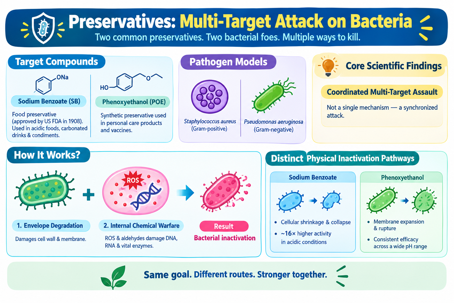 Mechanism of Preservative-Induced Bacterial Inactivation