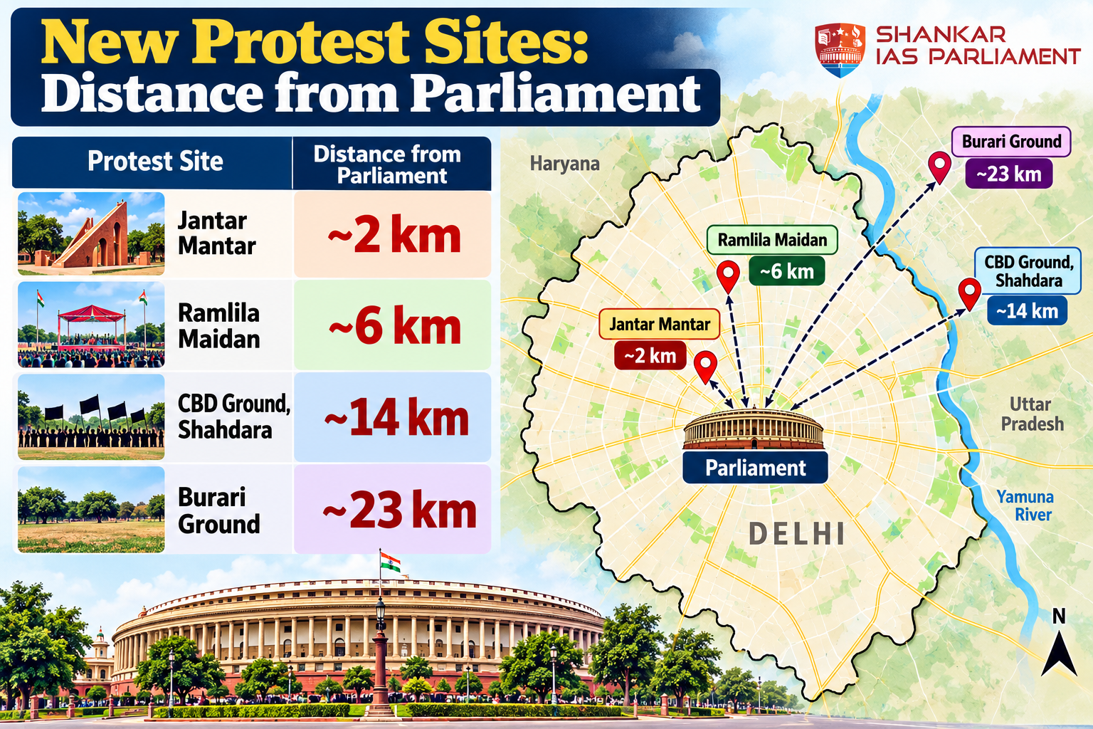 Protest site in Delhi.upsc
