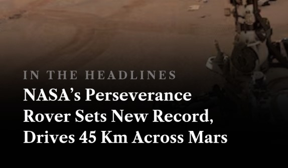 Perseverance Rover's New Record on Mars
