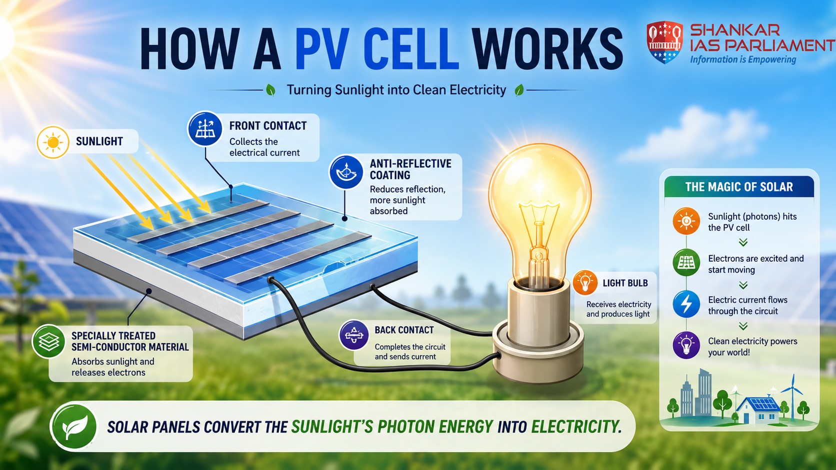 PV working. UPSC