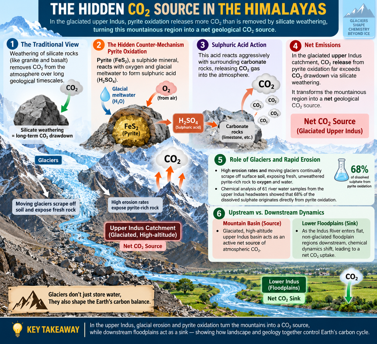 Rapid Himalayan Erosion and CO2 Release
