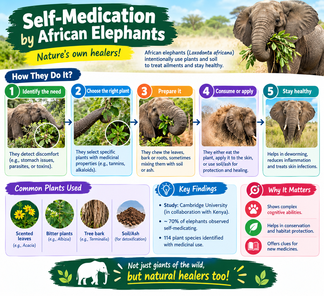 Self-medication by African Elephants
