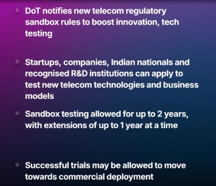 The Telecommunications (Regulatory Sandbox) Rules, 2026