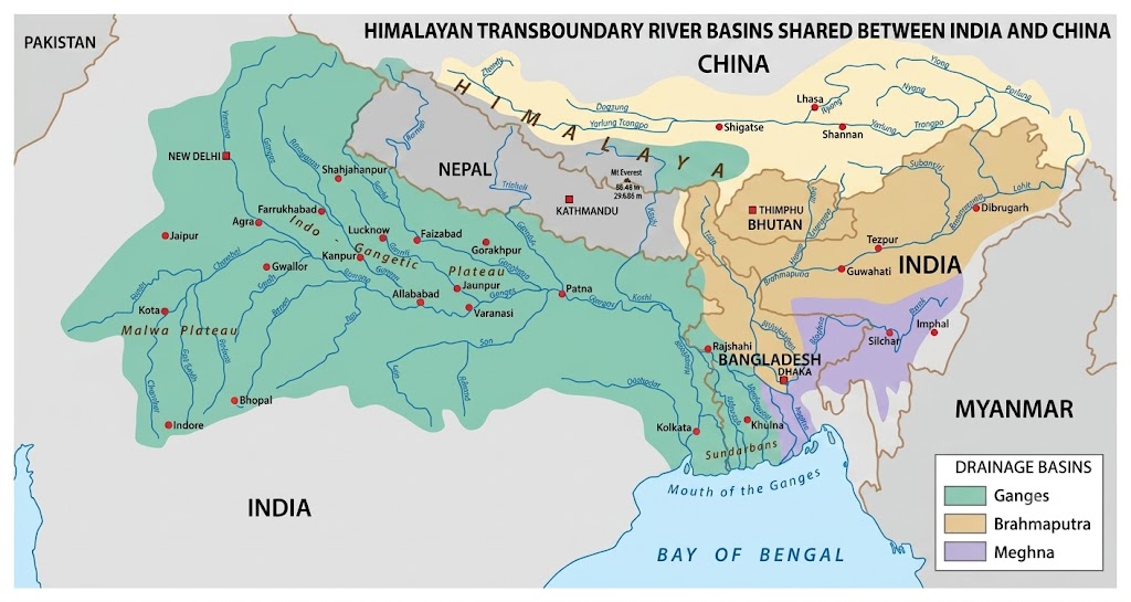 Transboundary Rivers Between India & China