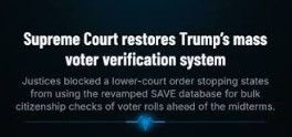 Trump administration's mass voter verification system
