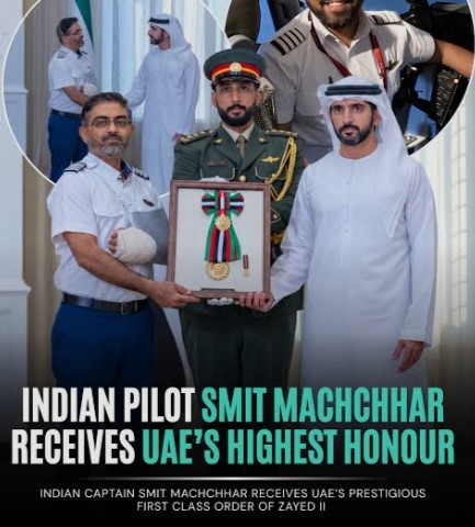 UAE’s Highest Honour to Smit Machchhar