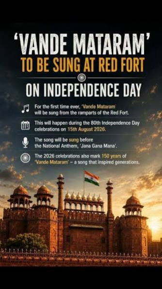 Vande Mataram at Red Fort – 2026